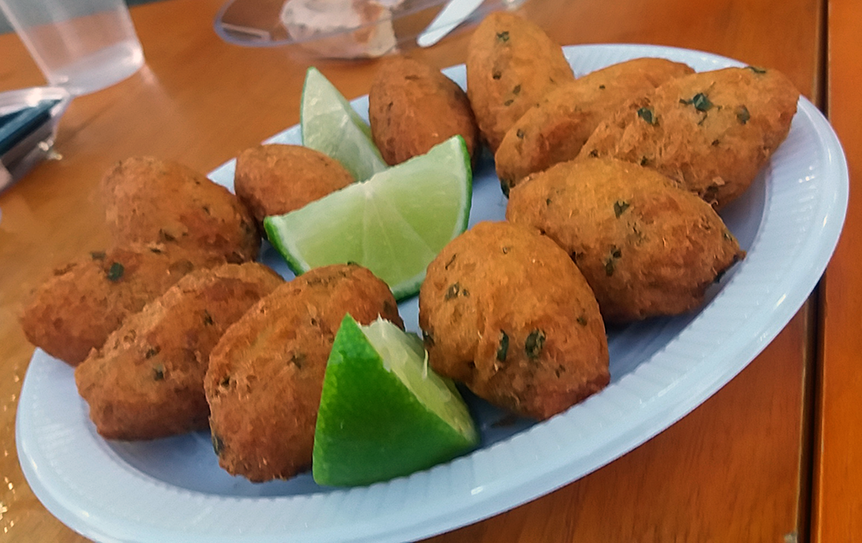 Bolinha de Bacalhau A Tarca 10º Festival Gastronômico do Guarujá